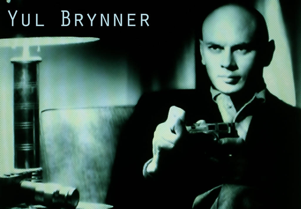 American Actor Yul Brynner Poster Wallpaper