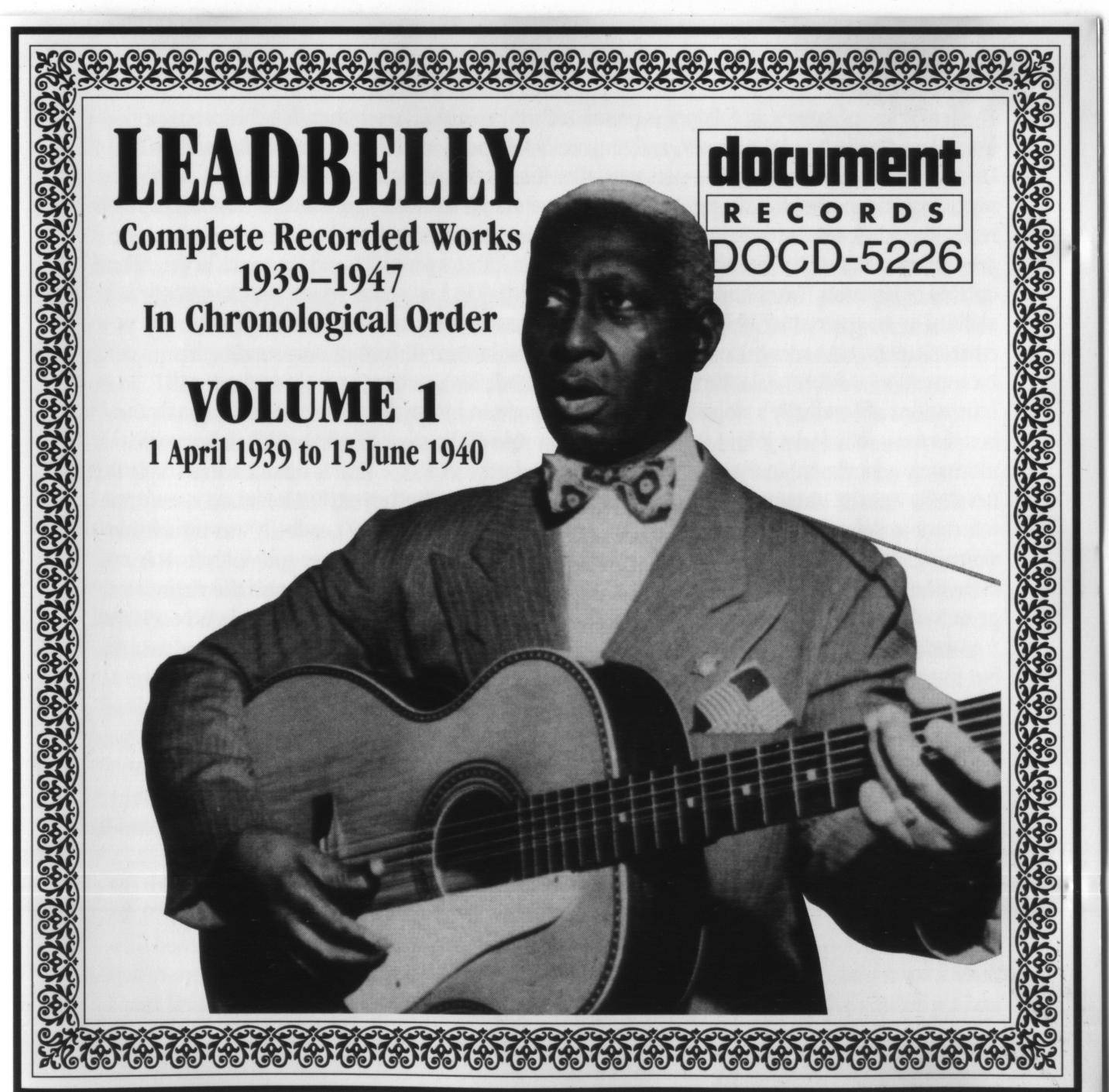 American Blues Singer Huddie Ledbetter Classic Leadbelly Album Cover Wallpaper