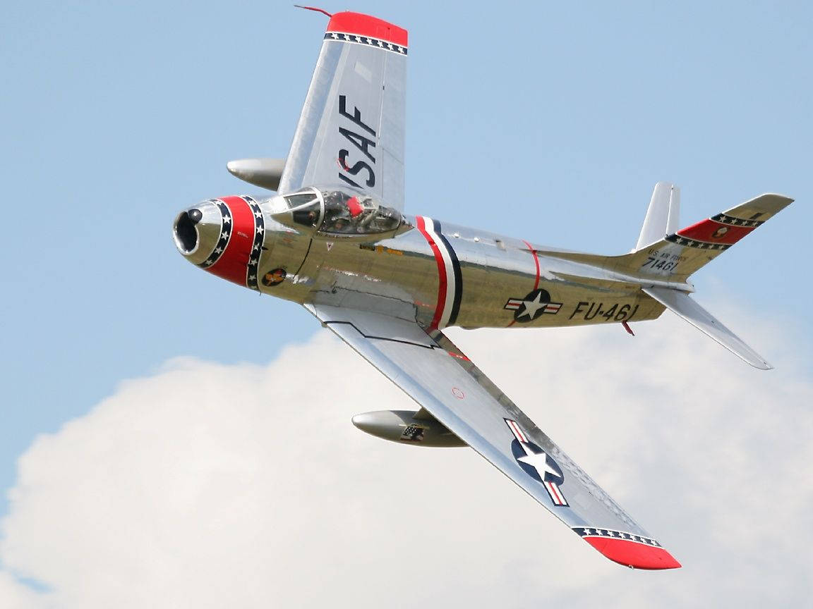 American Vintage Military Airplane Wallpaper