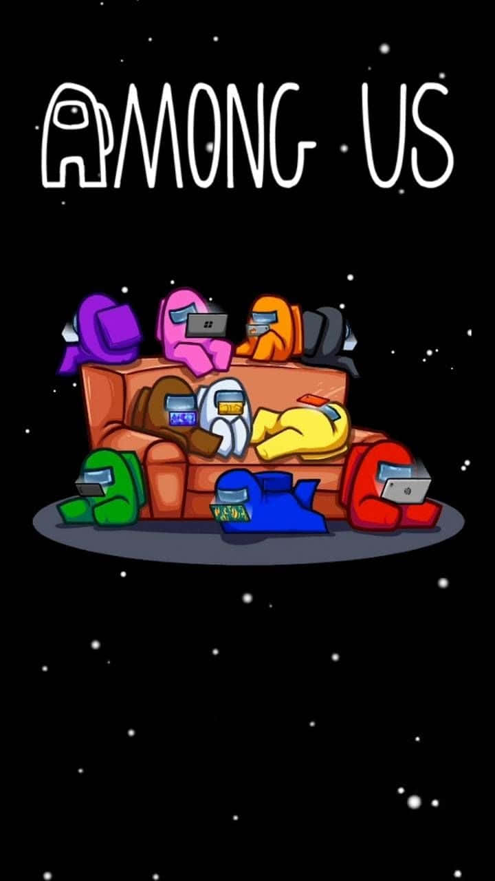 Among Us Galaxy Minimalist Portrait Wallpaper
