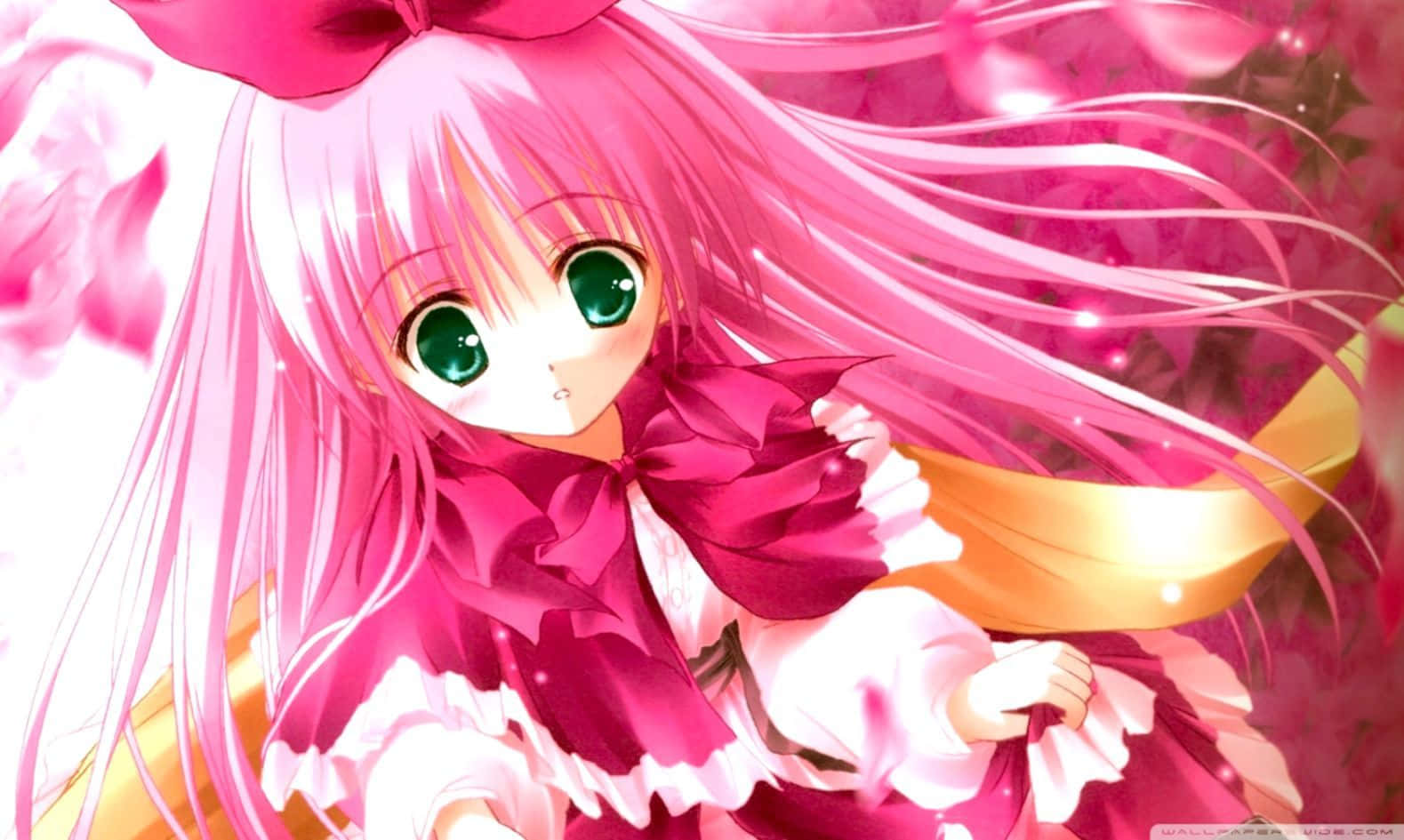 An Adorable Anime Girl Bringing Some Cute Vibes To Your Desktop Wallpaper