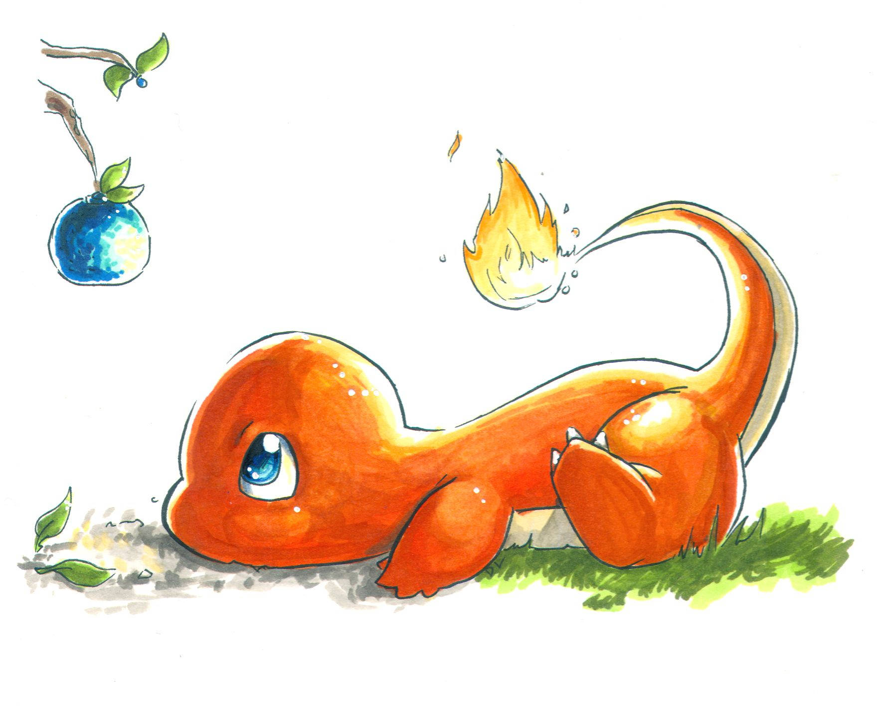 An Adorable Little Charmander! Wallpaper