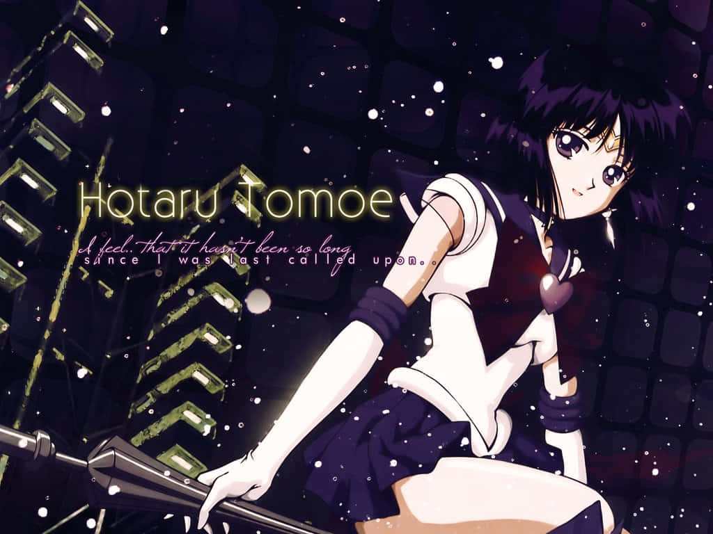 An Awe-inspiring Image Of Sailor Saturn In Her Transformation Mode Wallpaper