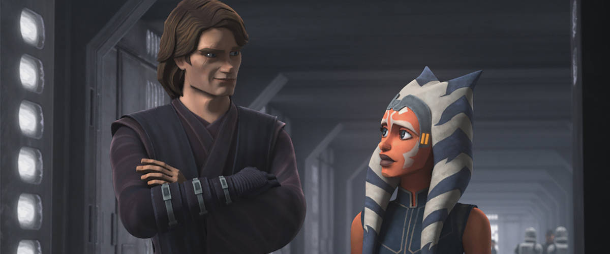 Anakin Facing Ahsoka Tano Tales Of The Jedi Wallpaper