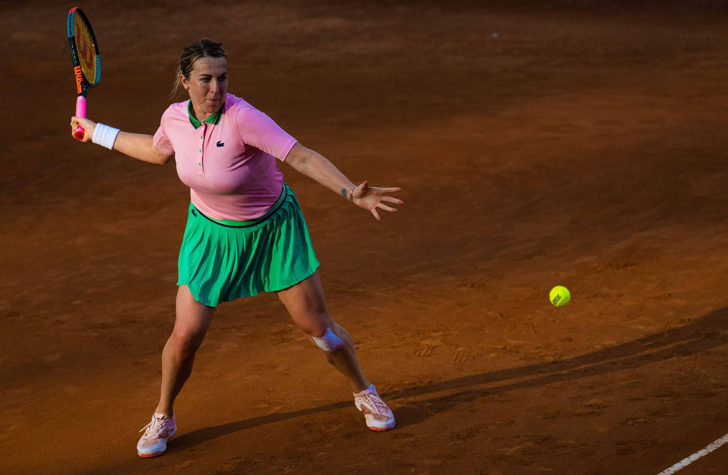 Anastasia Pavlyuchenkova Preparing For The Serve Wallpaper