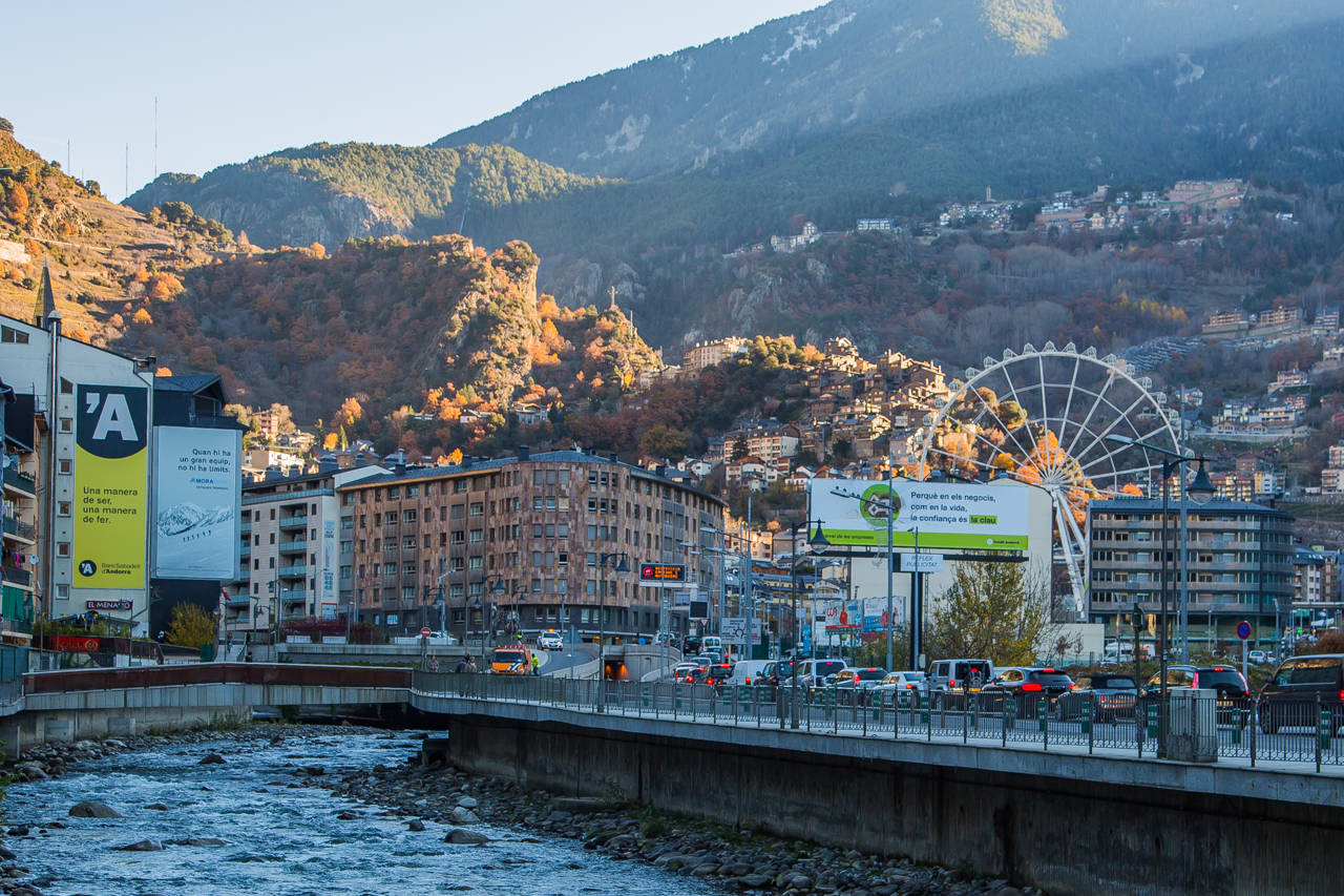 Andorra City Grassy Mountains Wallpaper