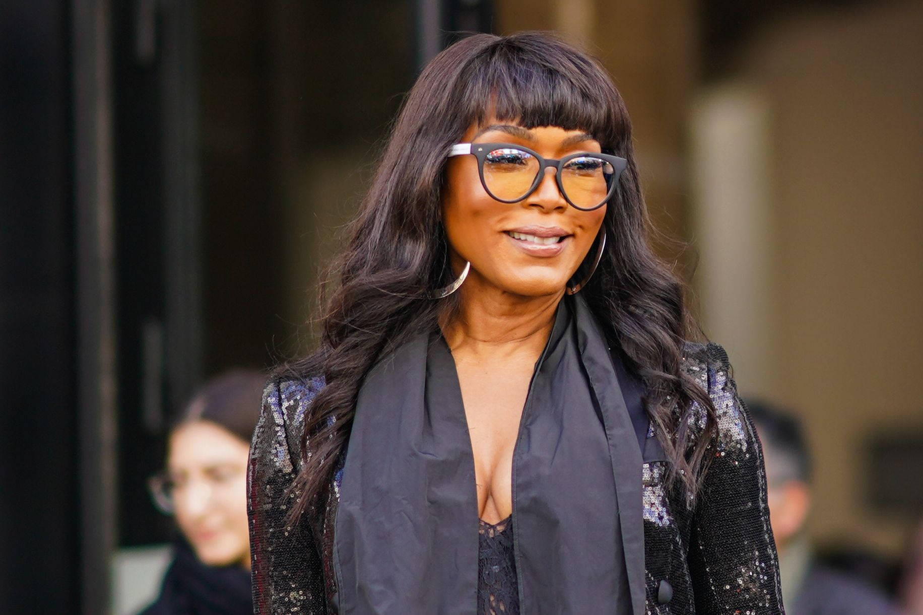 Angela Bassett Paris Fashion Week Wallpaper