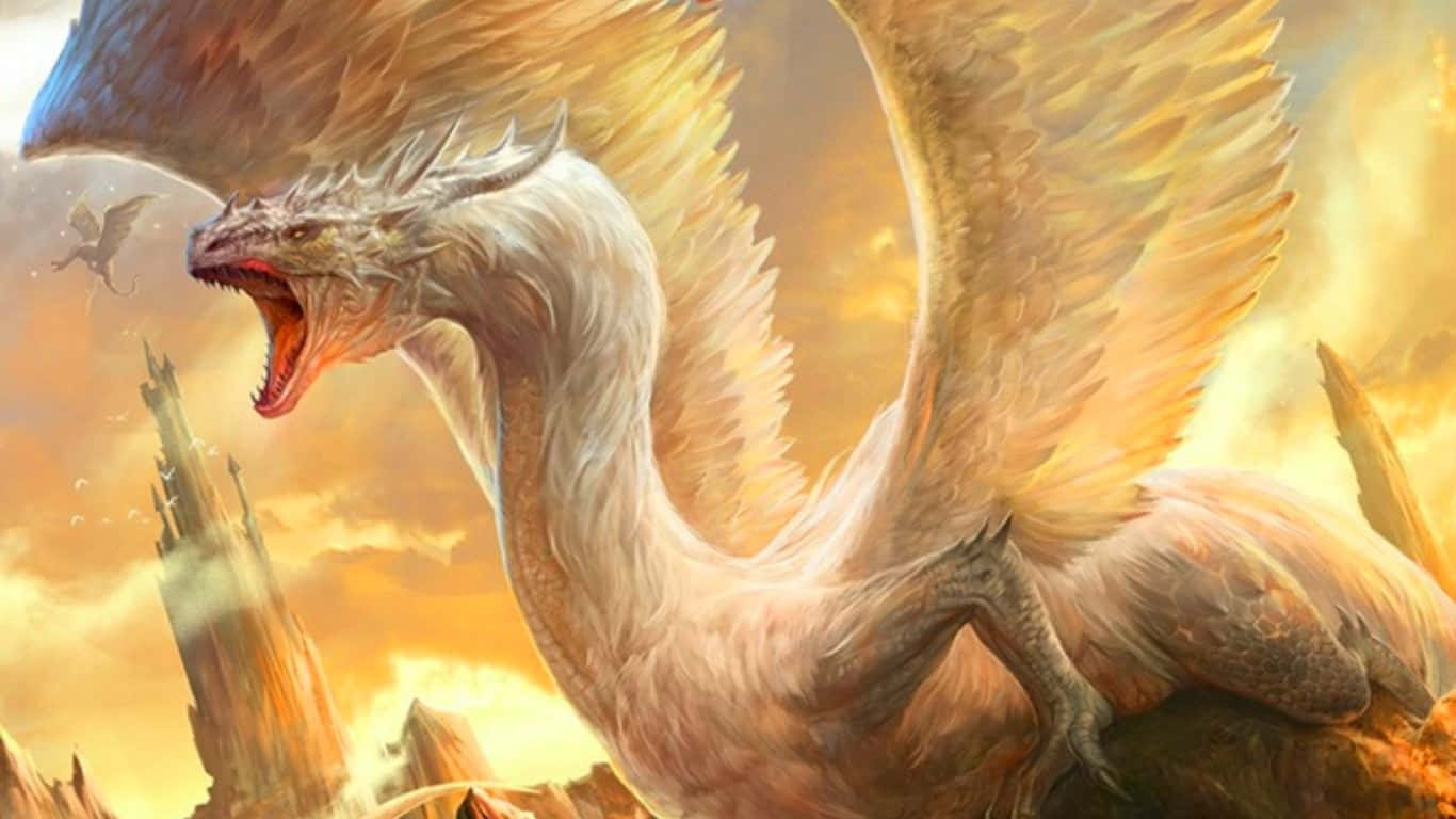 Angry Beautiful Dragon Wallpaper