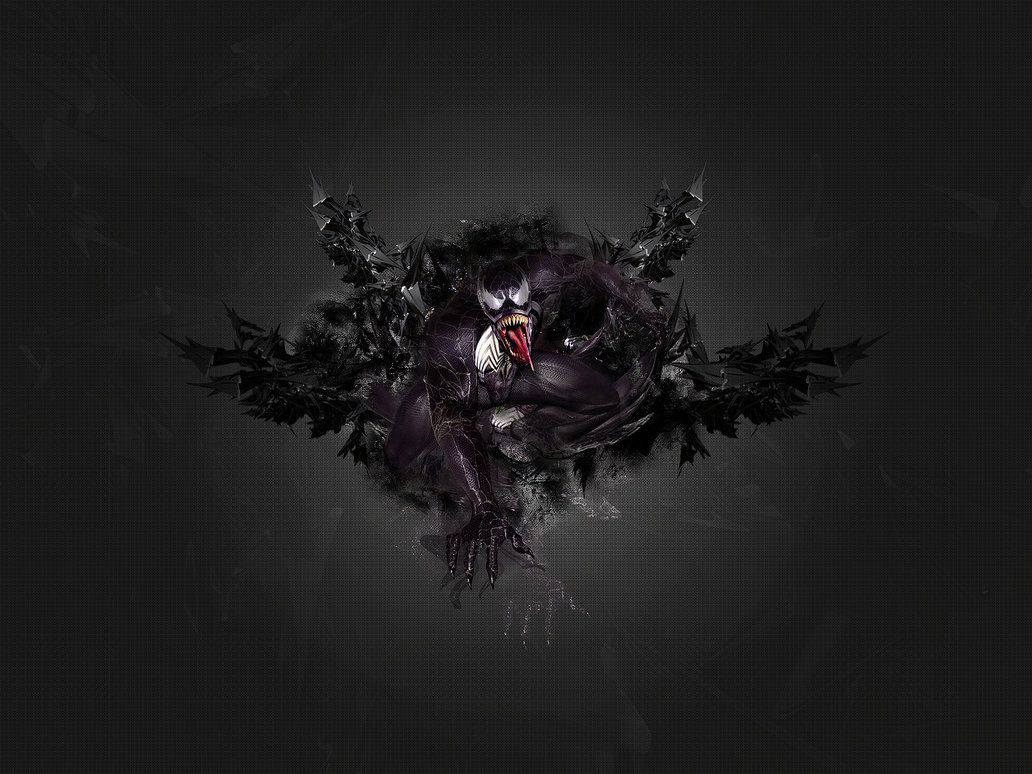 Angry Black Venom Wallpaper