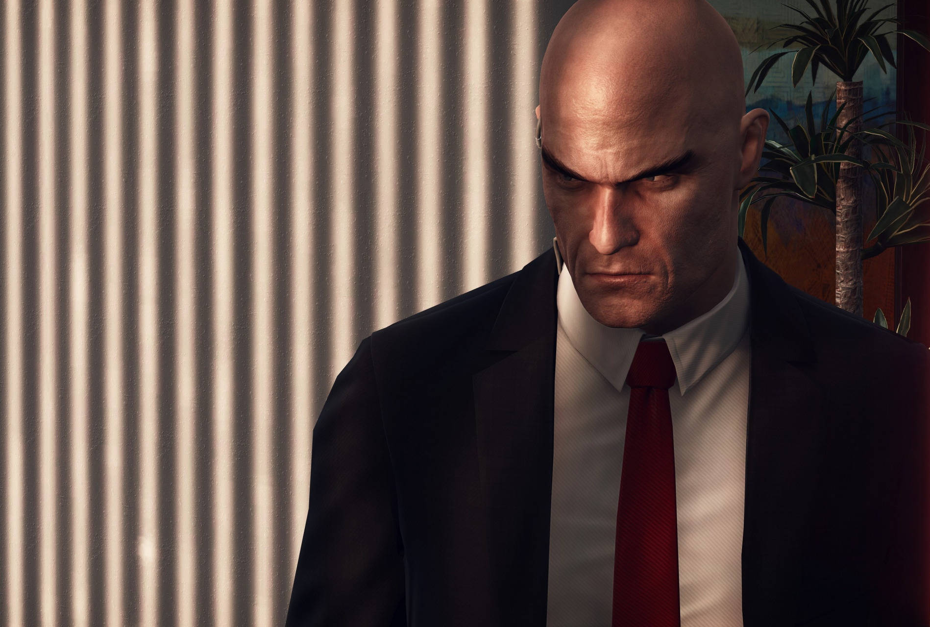 Angry Hitman Black Wallpaper