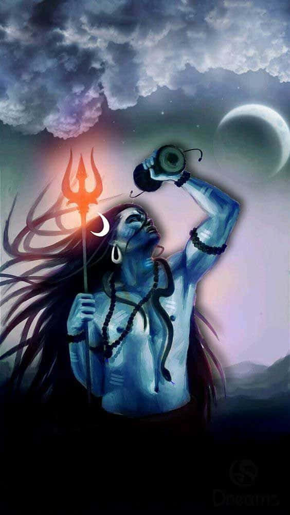 Angry_ Mahadev_ H D_ Artwork Wallpaper