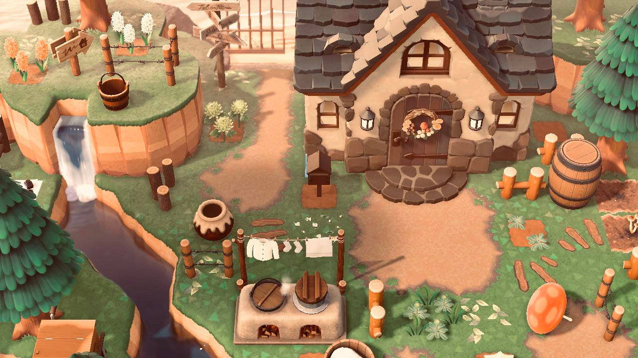 Animal Crossing Cottagecore Desktop Wallpaper