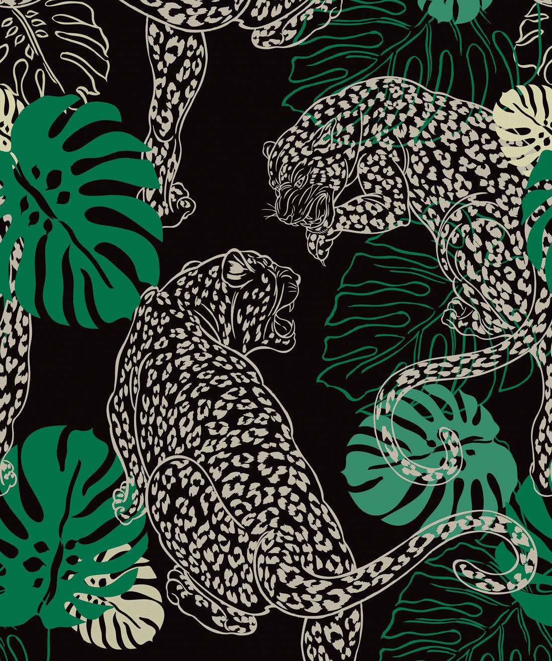 Animated Leopard Art Wallpaper