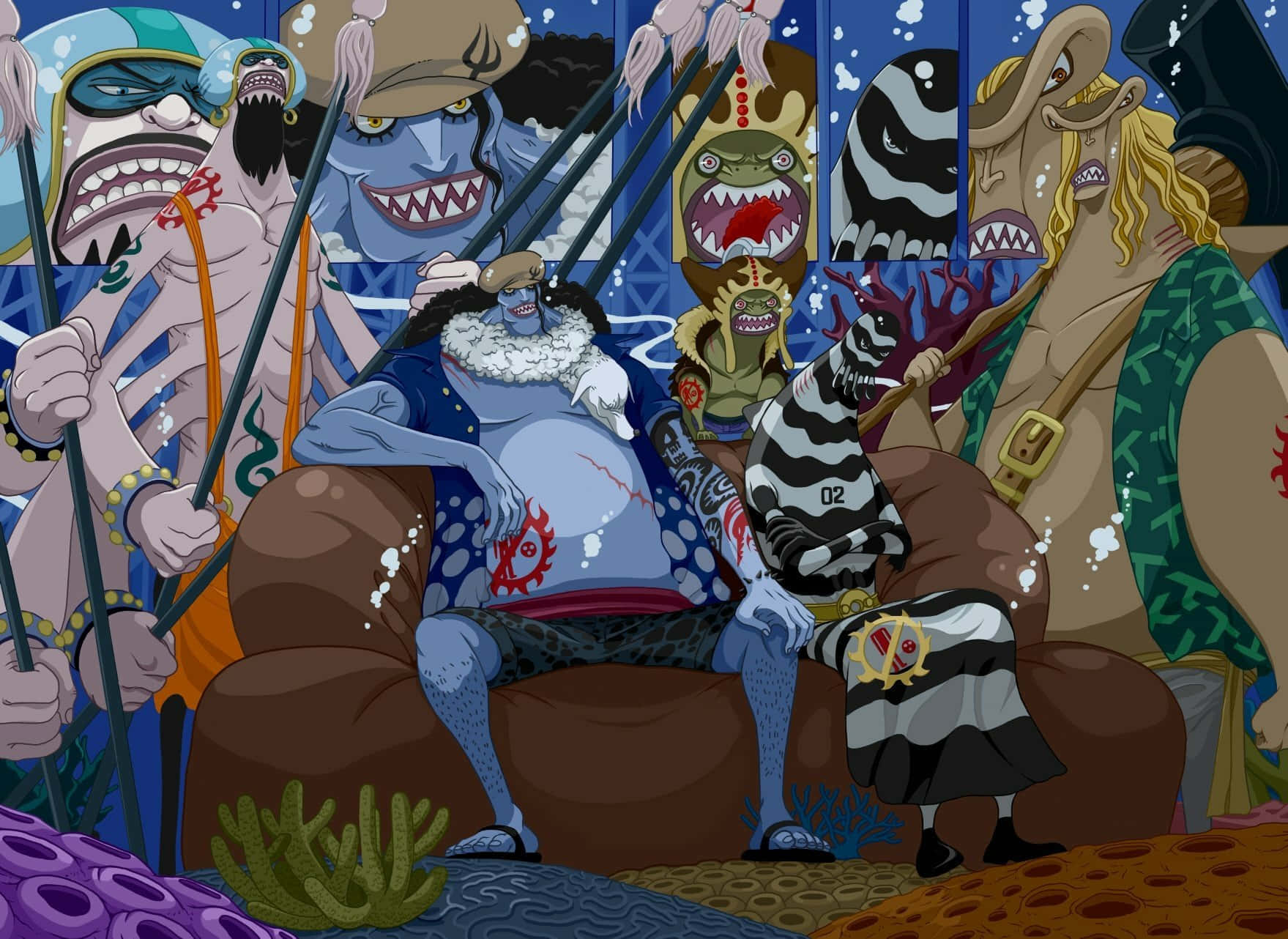 Animated Sea Pirates Gathering Wallpaper