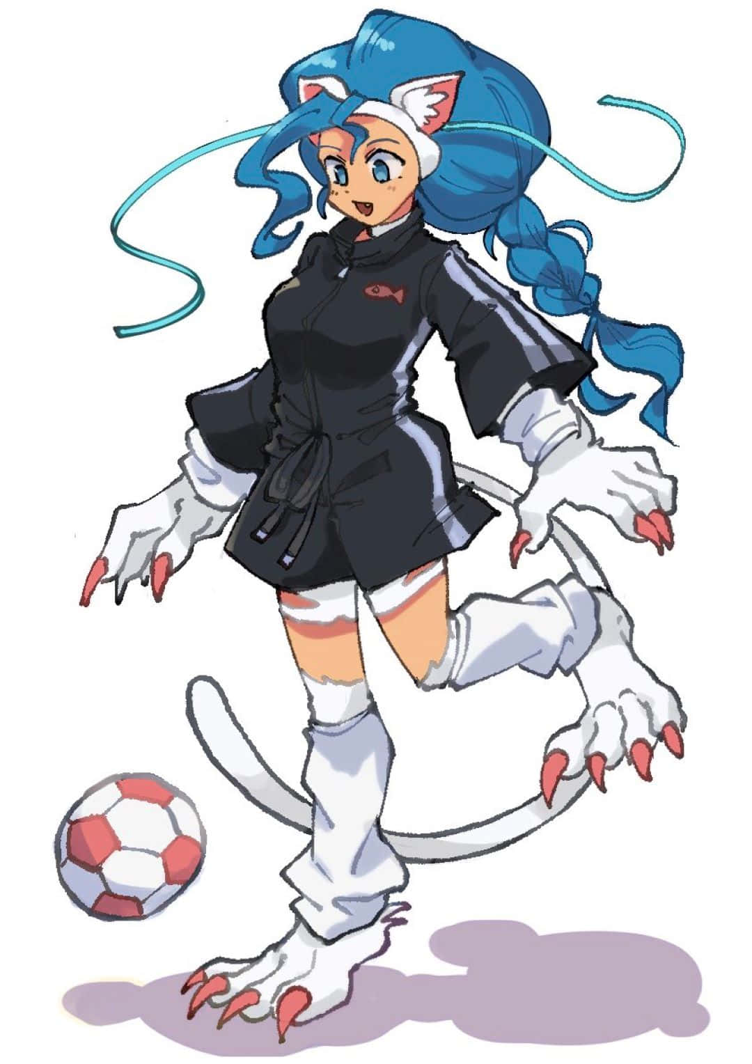 Animated Soccer Player Felicia Wallpaper