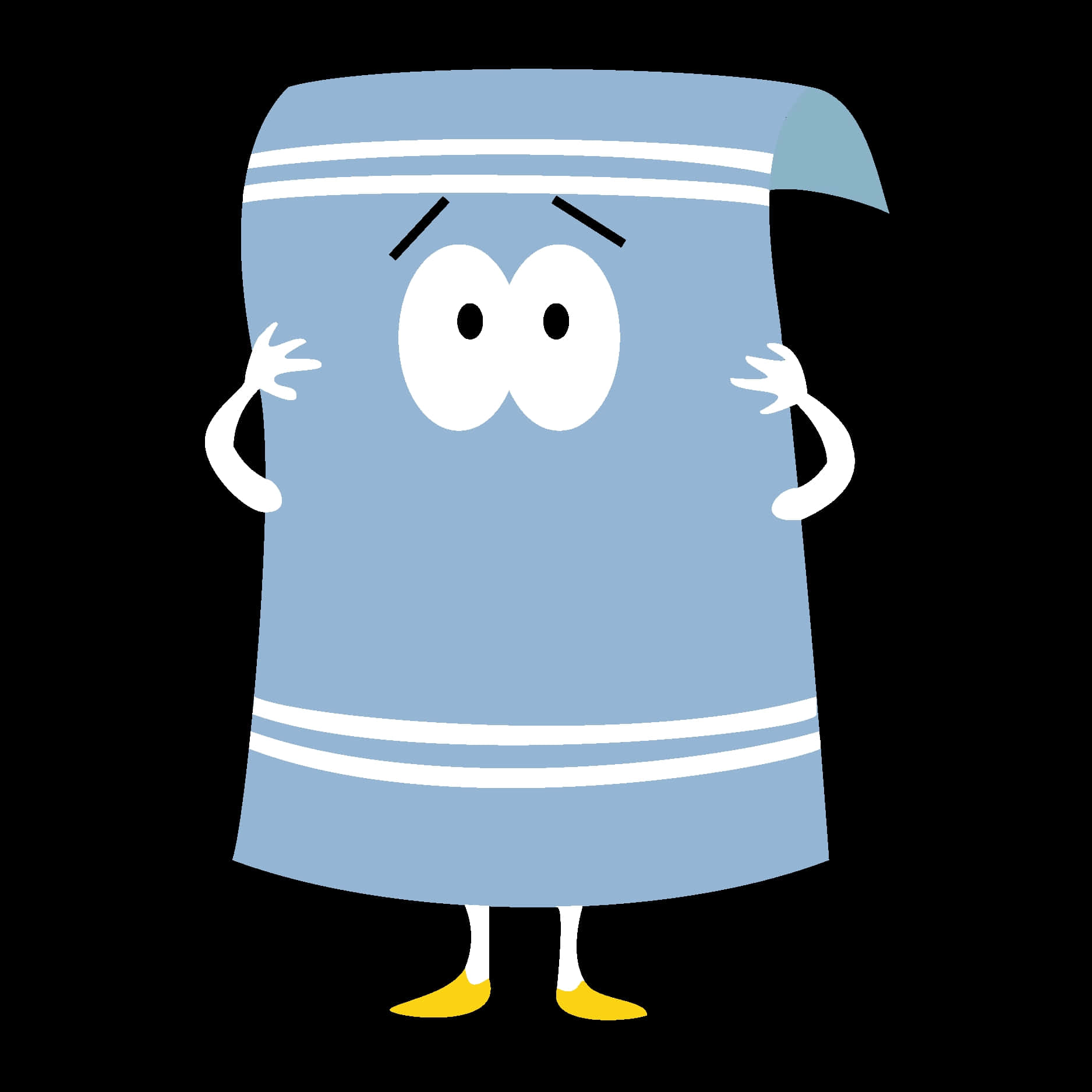 Animated Towel Character Illustration Wallpaper