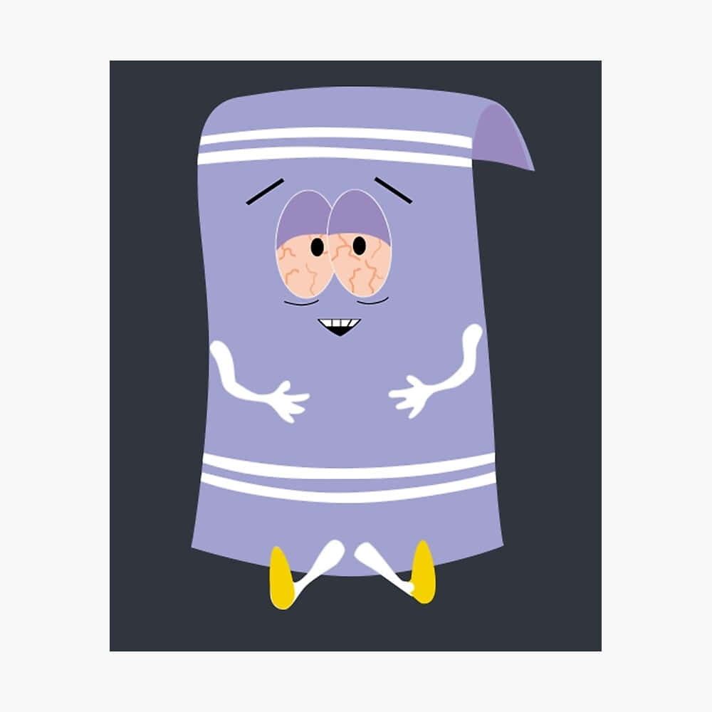 Animated Towel Character Illustration Wallpaper