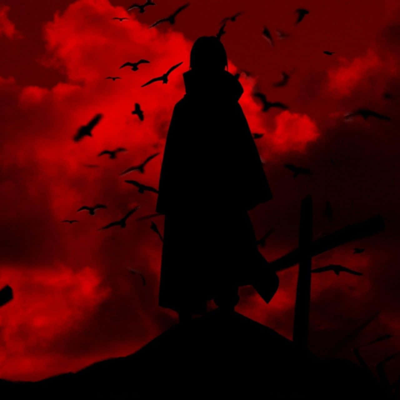 Anime Itachi Live Silhouette Wallpaper