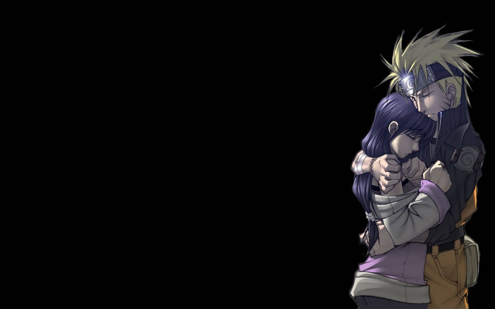 Anime Naruto Hugging Hinata Hyuga Wallpaper