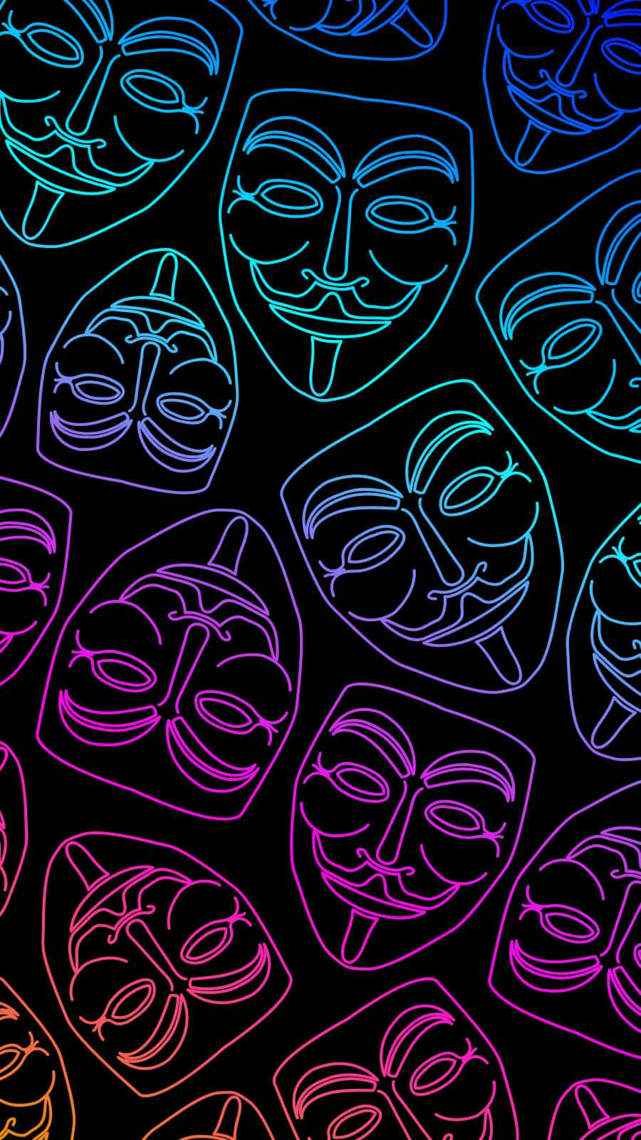 Anonymous Iphone: An Artistic Depiction Of Isolation Wallpaper