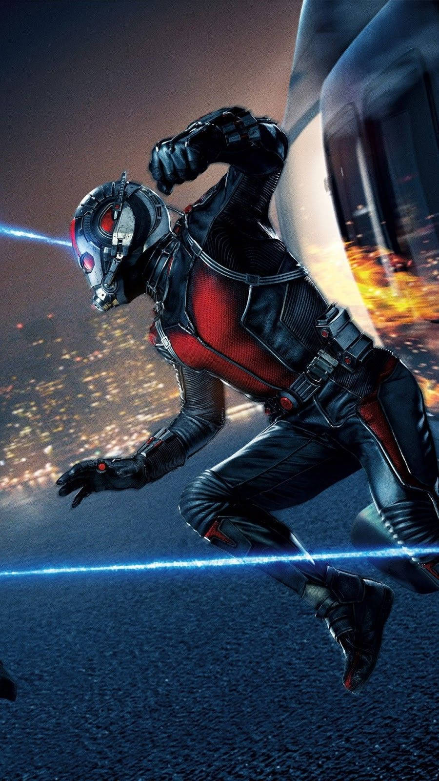 Ant Man Superhero In The Air Wallpaper