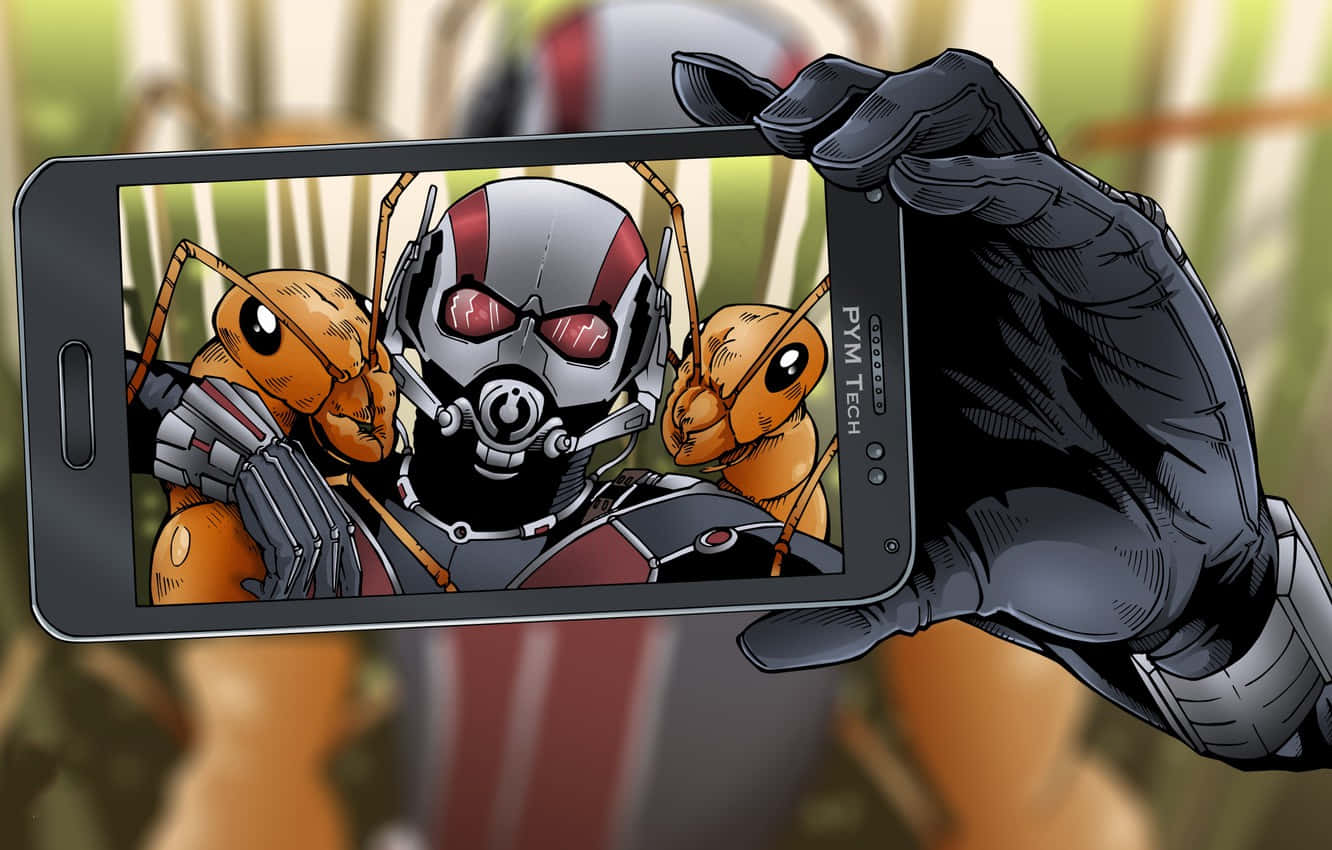 Ant Man Taking A Selfie Wallpaper