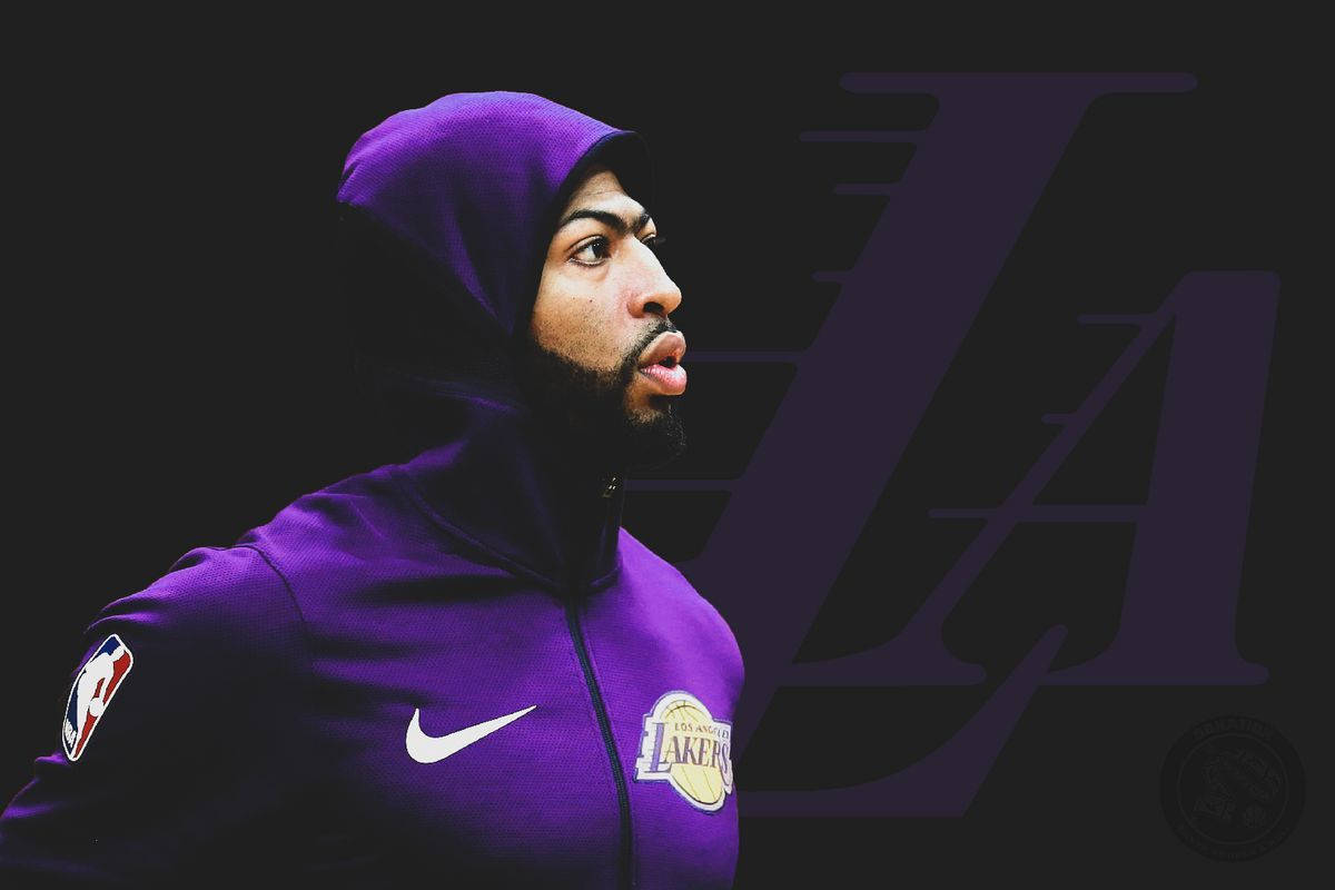 Anthony Davis Black Purple Wallpaper