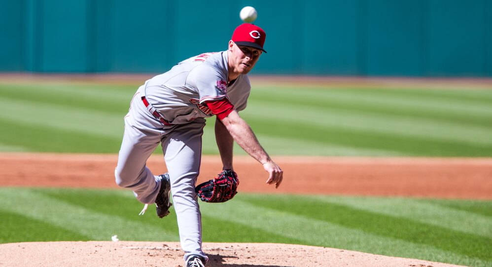 Anthony Desclafani Pitching In A Professional Baseball Game Wallpaper