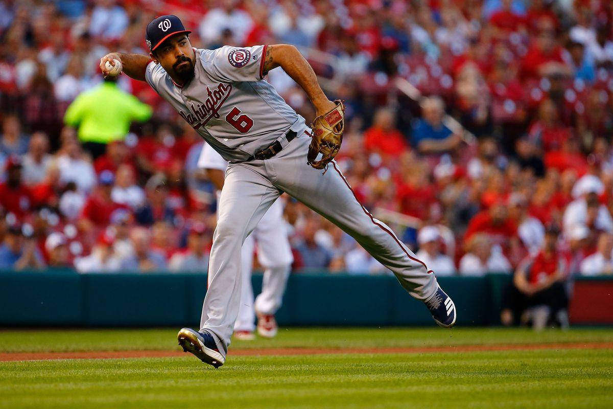 Anthony Rendon About To Throw A Ball Wallpaper