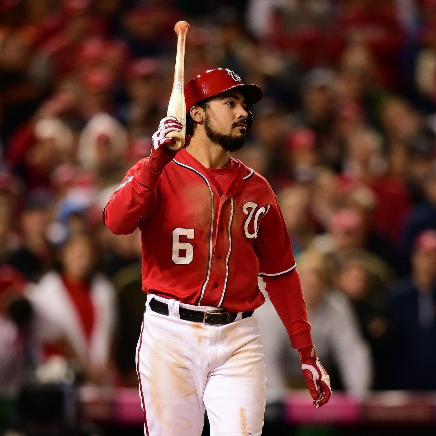 Anthony Rendon Carrying Baseball Bat Wallpaper