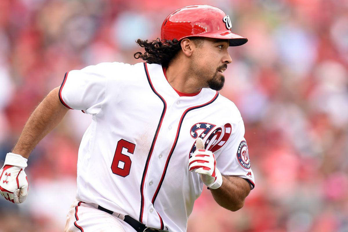 Anthony Rendon Running In White Uniform Wallpaper