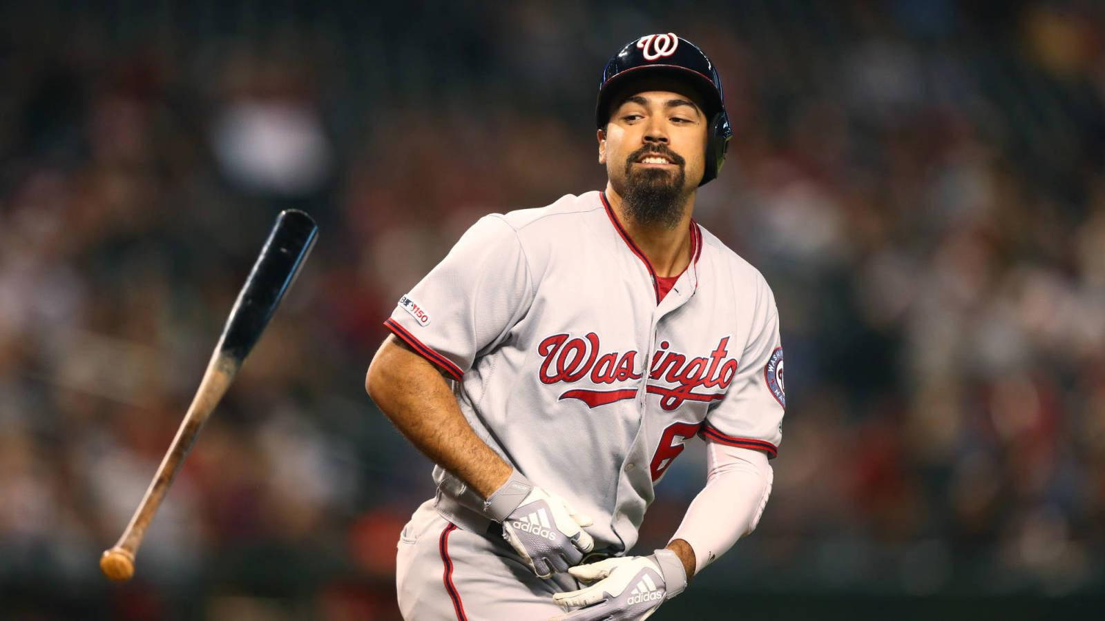 Anthony Rendon Staring At Baseball Bat Wallpaper