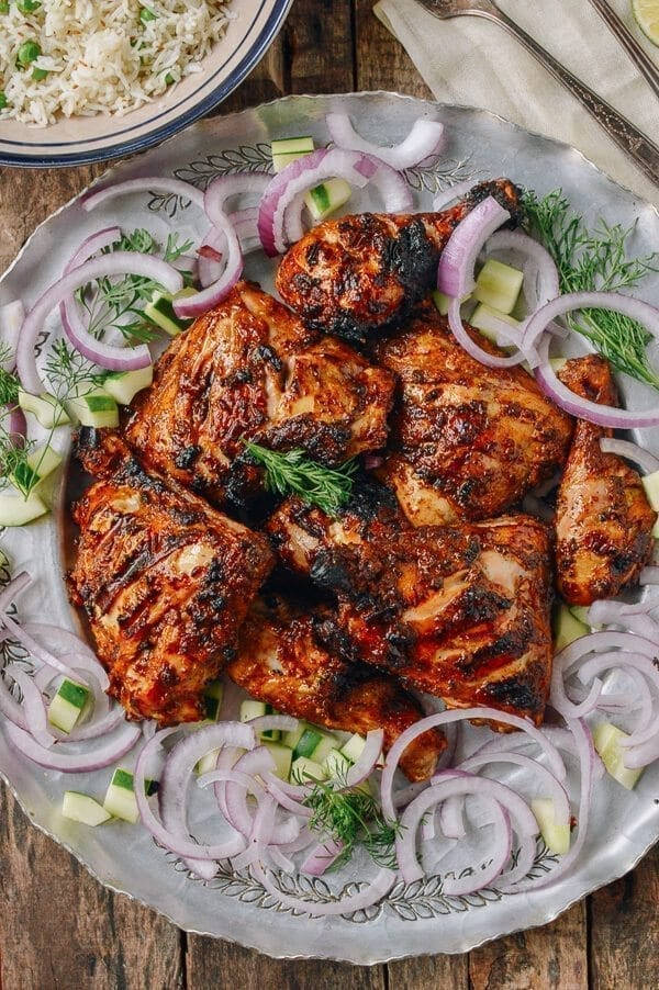 Appetizing Tandoori Chicken - Culinary Delight Of India Wallpaper