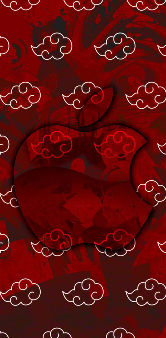 Apple Logo Akatsuki Cloud Iphone Wallpaper