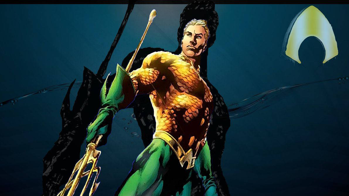 Aquaman In Full Hero Mode Wallpaper