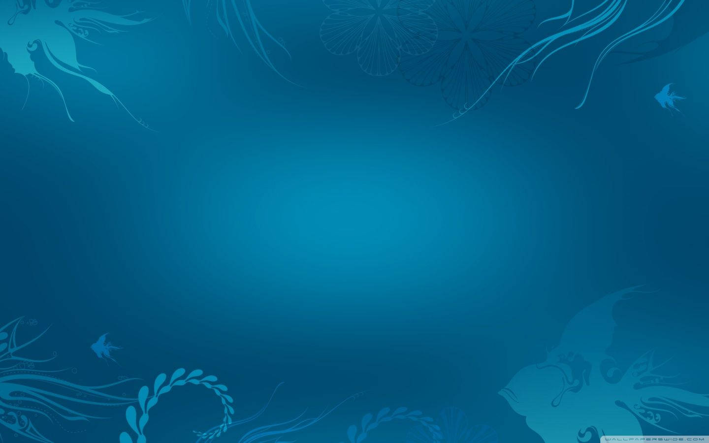 Aquamarine Background Border Wallpaper