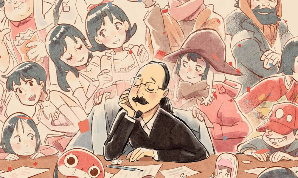 Artistic Impression Of Satoshi Kon's Unique Animation Style Wallpaper