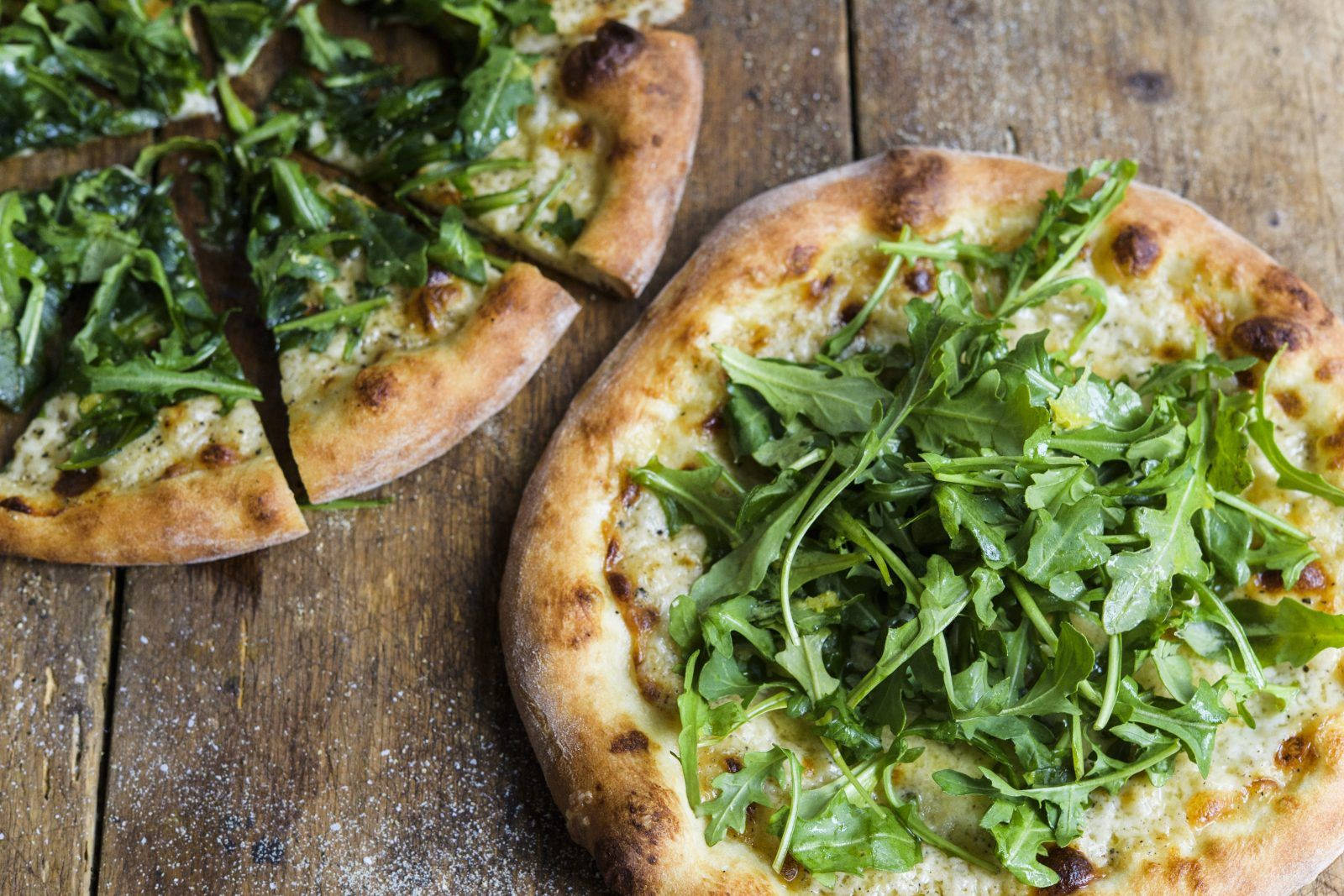 Arugula Leaves Pizza Toppings Wallpaper