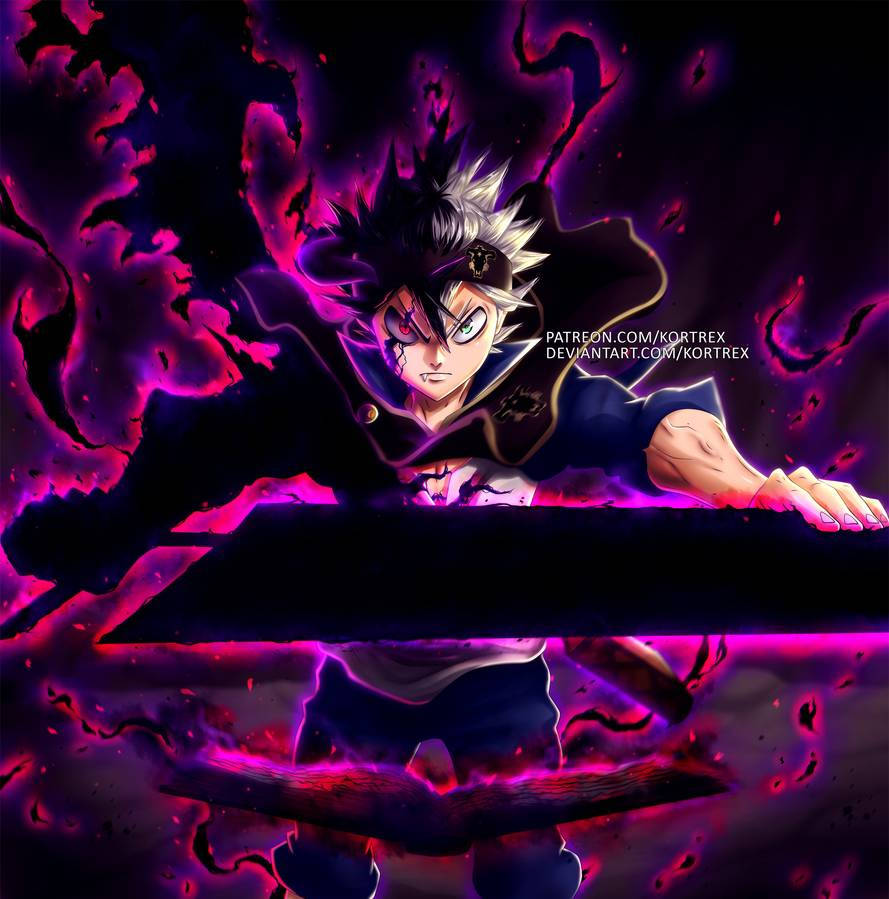 Asta Shows No Fear As He Activates His Anti-magic Weapon Wallpaper