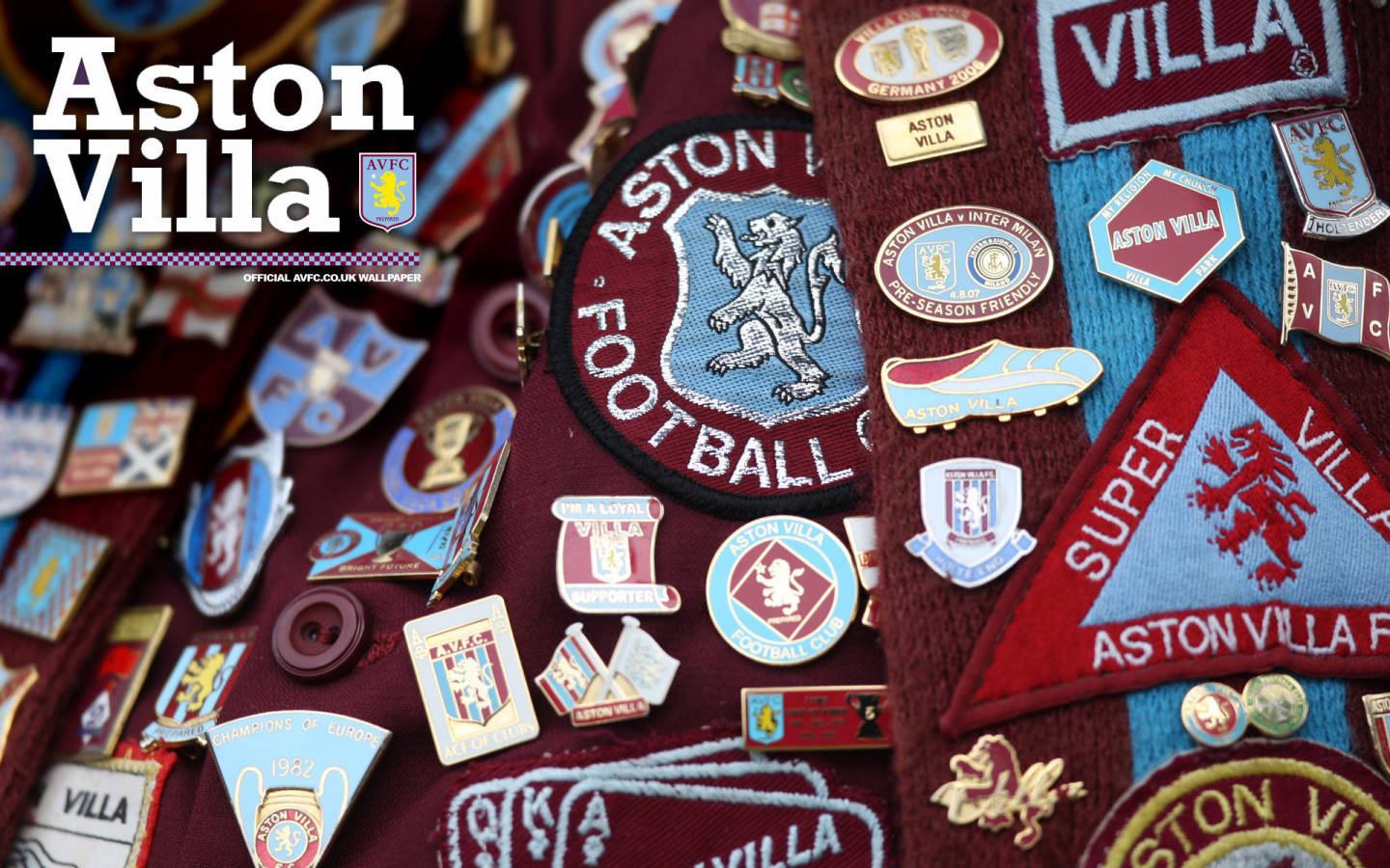 Aston Villa Fc Patches Wallpaper