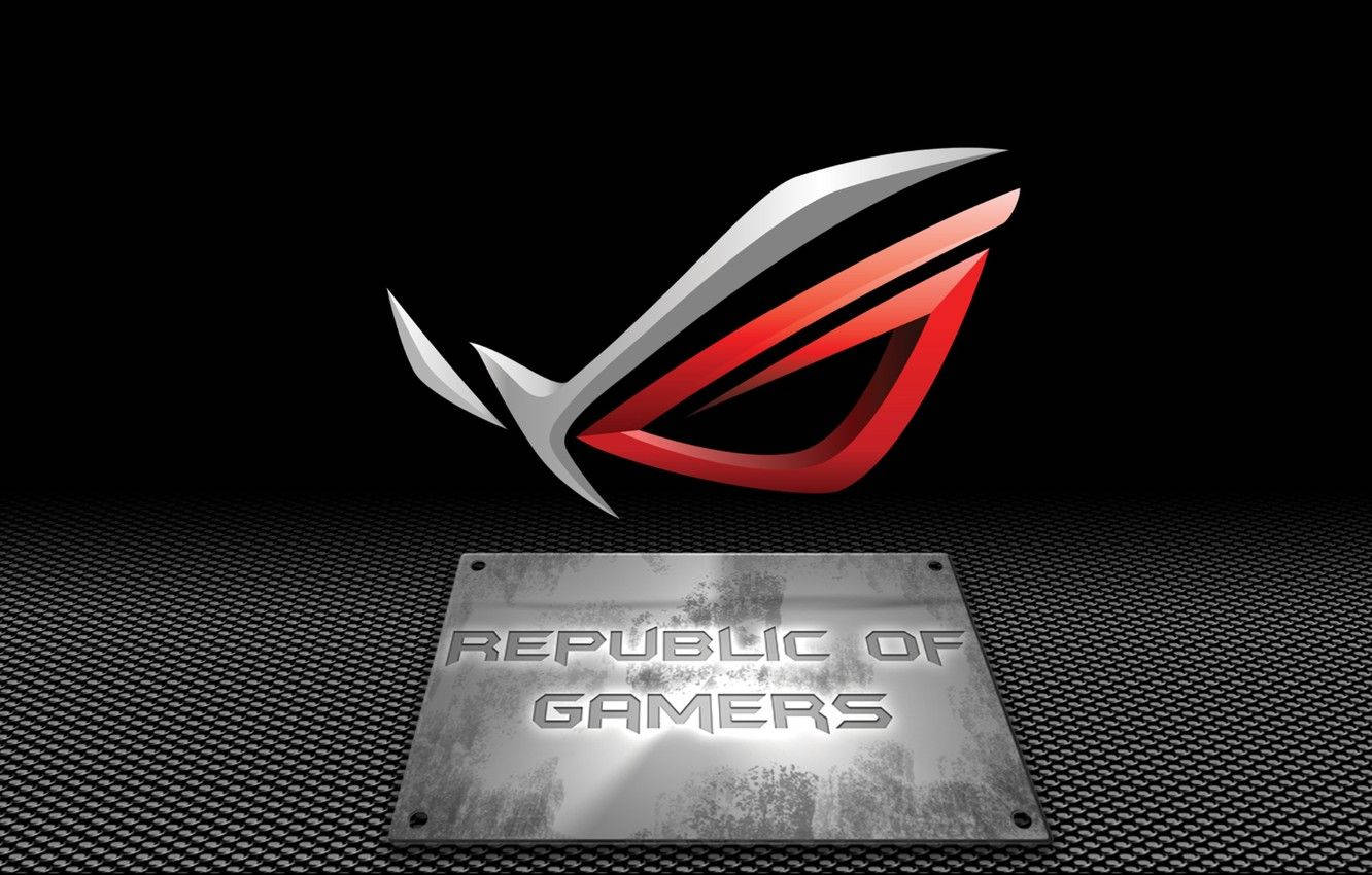 Asus Rog Logo With Sign Wallpaper