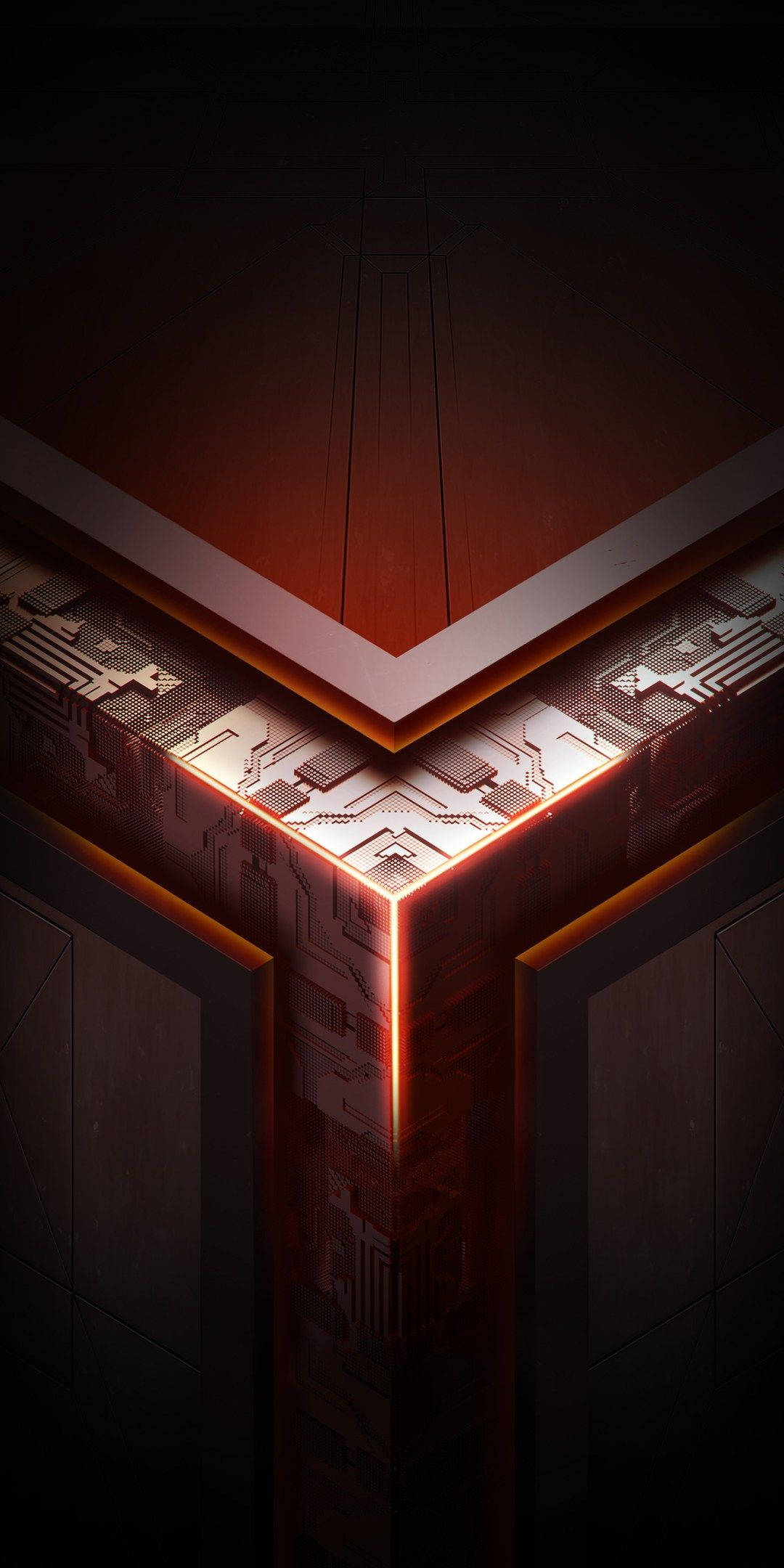 Asus Rog Phone Dark Red Wallpaper