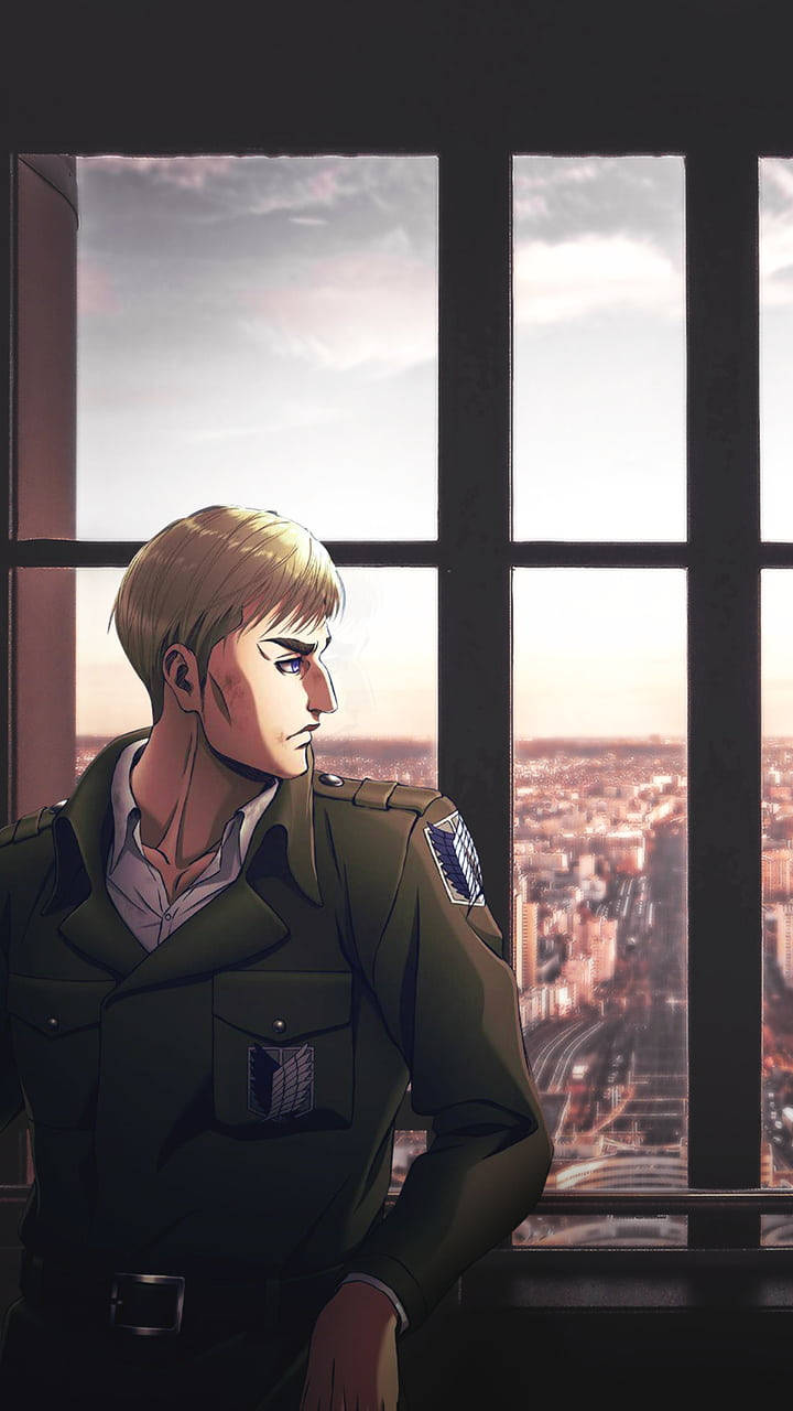 Attack On Titan Characters Erwin Window Wallpaper