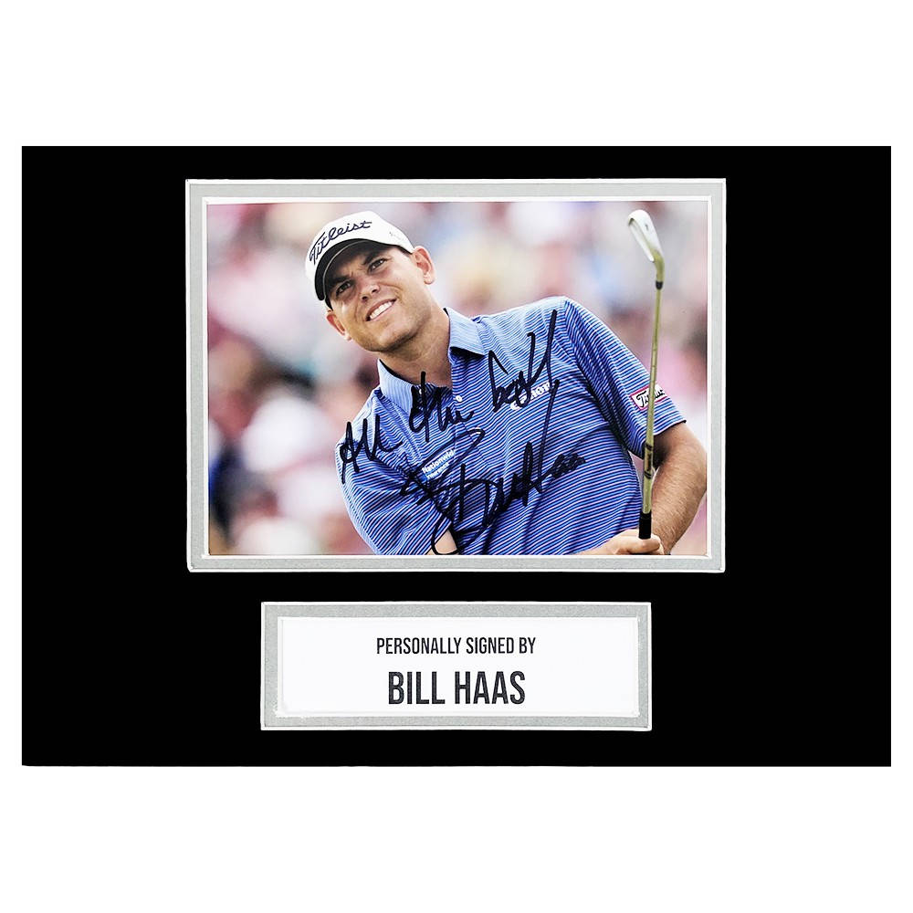 Autographed Photo Of Golf Pro Bill Haas Wallpaper