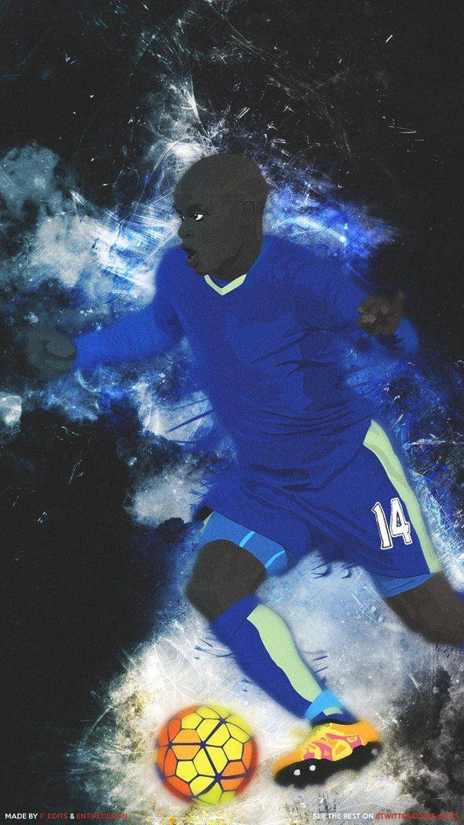 Awesome N'golo Kante Fan Art Wallpaper