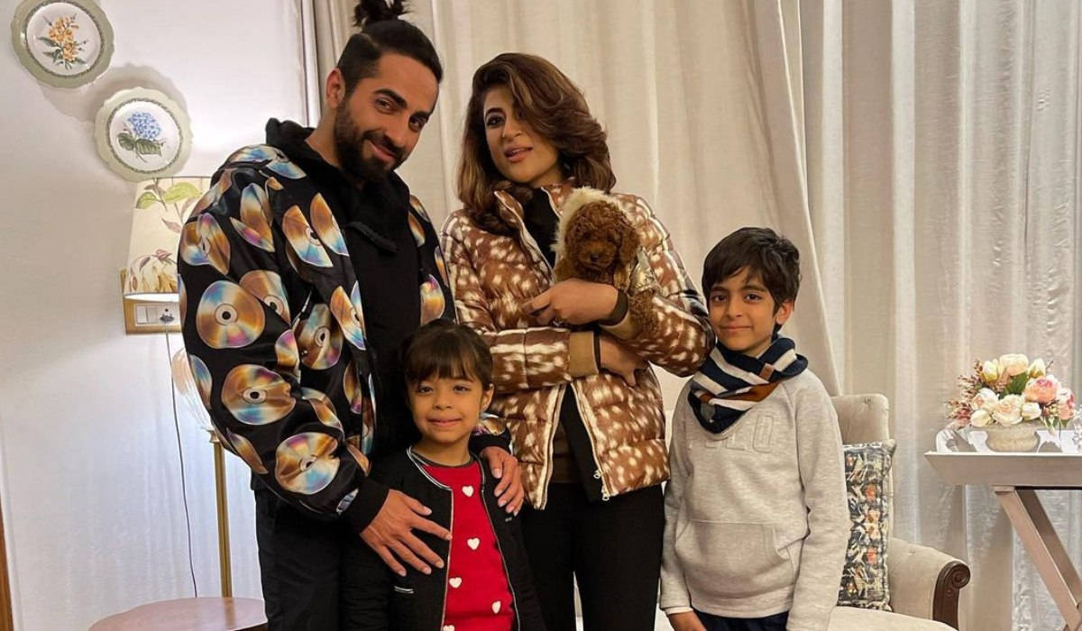 Ayushmann Khurrana Family Photo Wallpaper