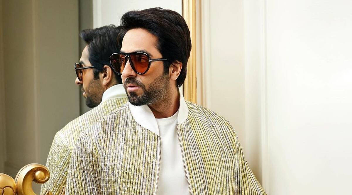 Ayushmann Khurrana On Silver And Golden Jacket Wallpaper