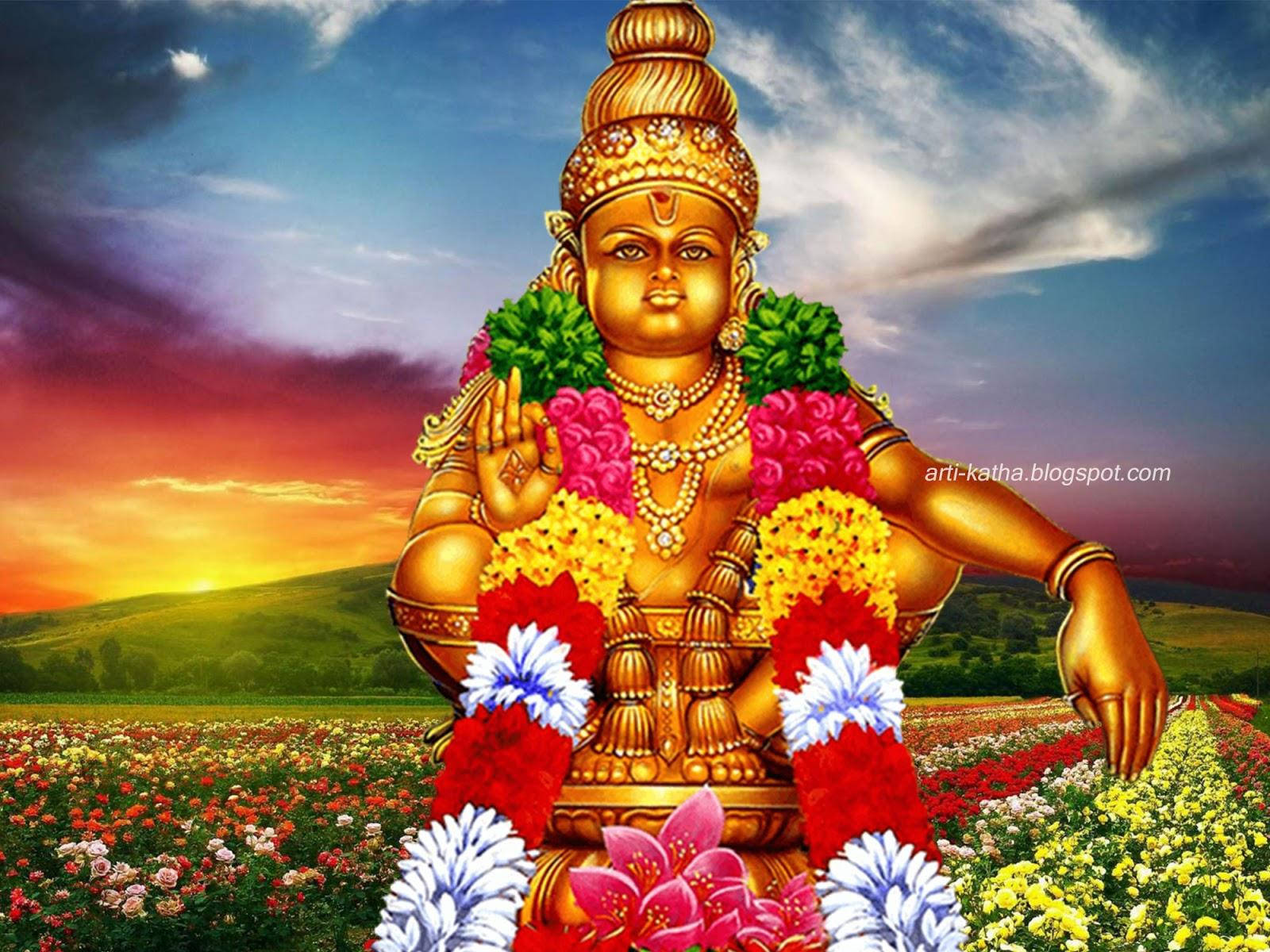 Ayyappan On The Mountain Wallpaper