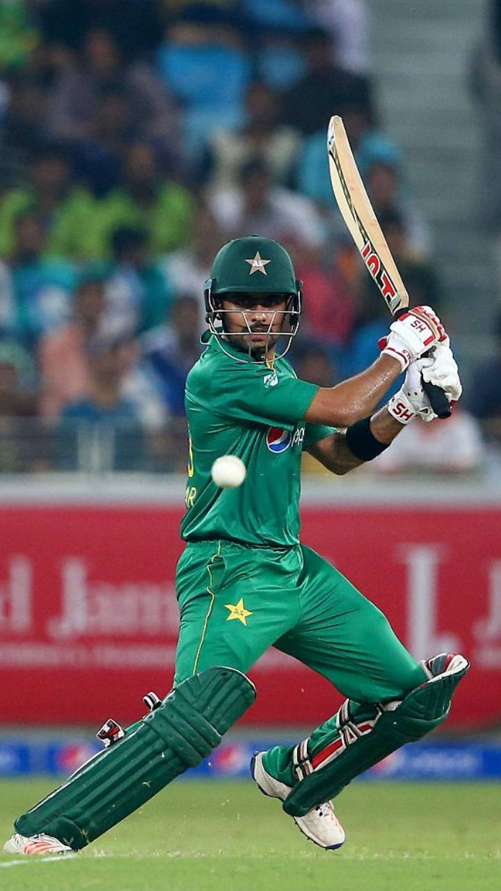 Babar Azam With A Fast Ball Wallpaper