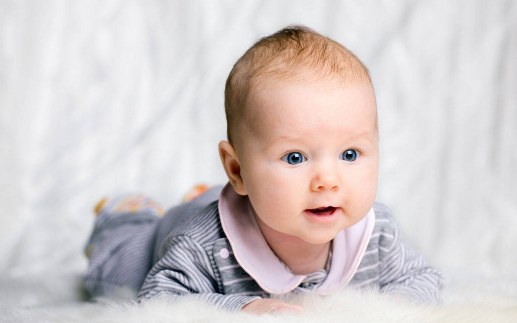 Baby Boy With Blue Eyes Wallpaper